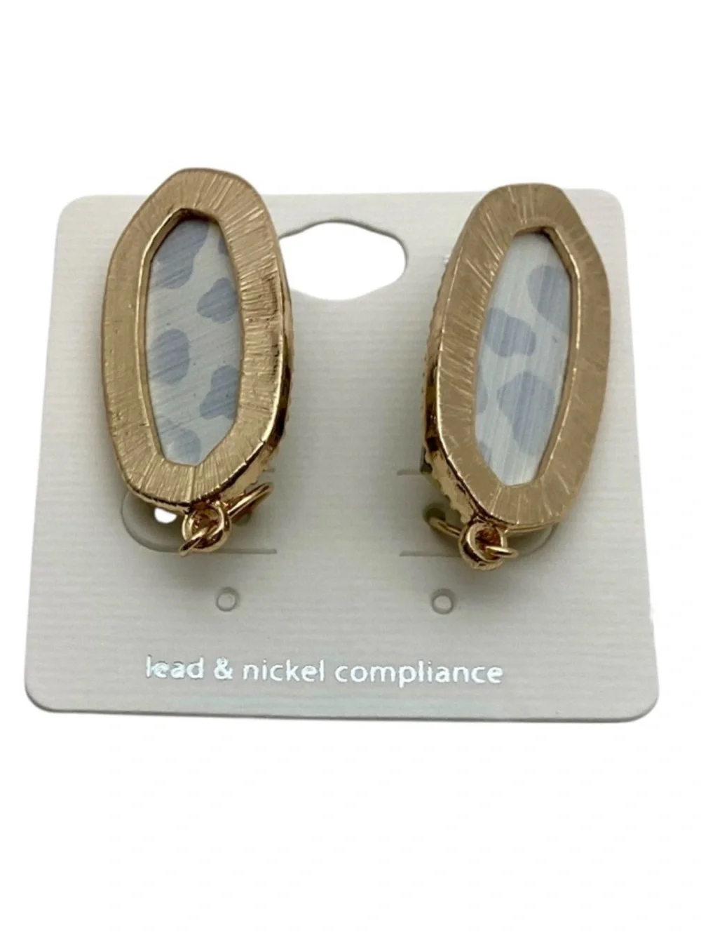 No. 3 Lorelei Black Cow Earrings (NWT)